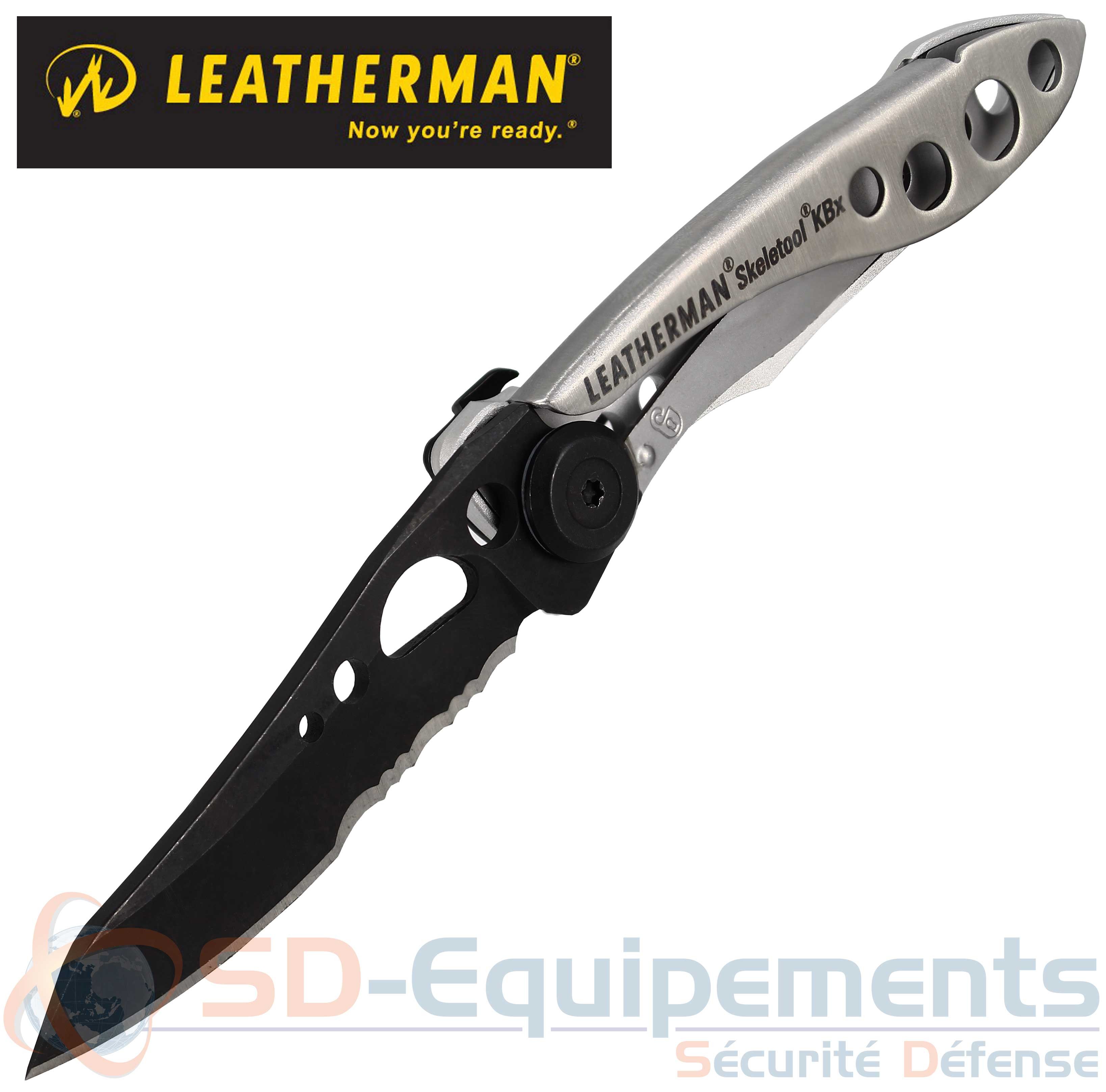 Couteau Pliant Leatherman Skeletool KB Avec Décapsuleur - Noir - Occasion USA