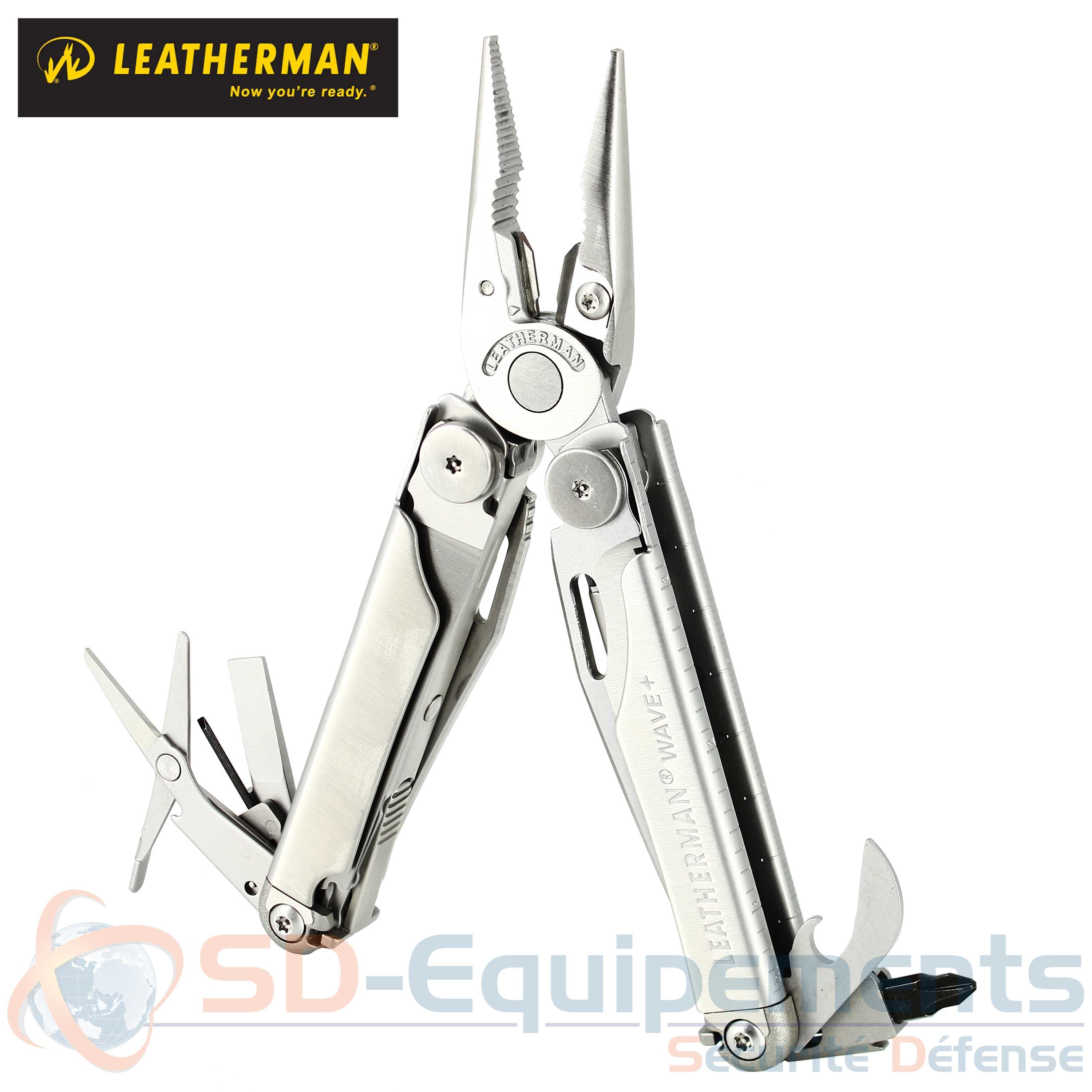 Outil Multifonction Leatherman FREE T4 – Bleu Marine, 12 Fonctions, Neuf Sous Blister