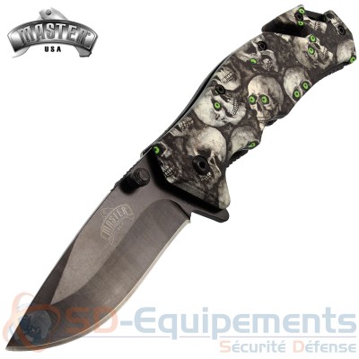 Couteau de poche tactique MASTER SKULL