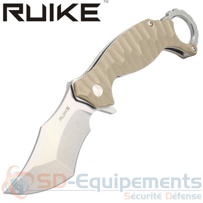 Couteau &agrave; manche courbe RUIKE P881-W