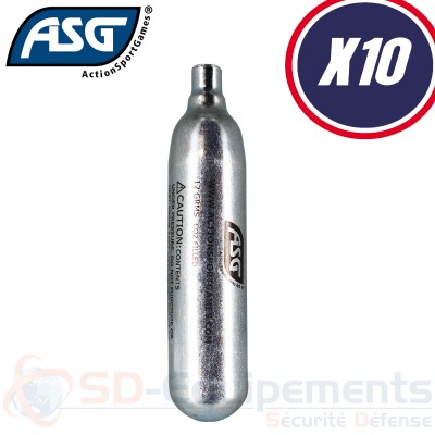 10x Cartouches CO2 ASG 12g