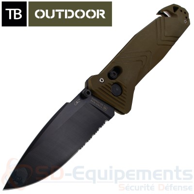 Couteau TB Outdoor CAC Serration Kaki
