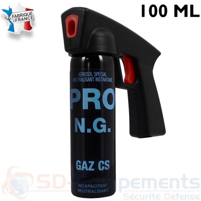 A&eacute;rosol Pro-NG Gaz CS poign&eacute;e extincteur 100 ml