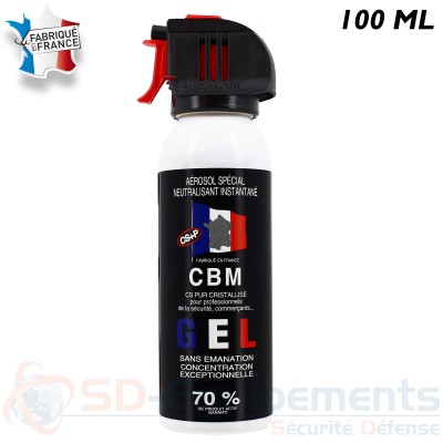 Bombe de d&eacute;fense gel CS 100 ml
