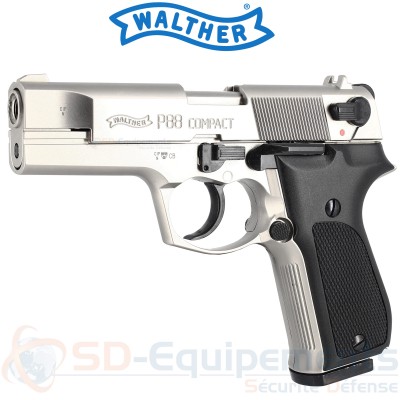 Umarex Walther P88 Compact Nickel&eacute; et noir 9mm PAK