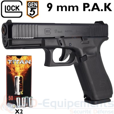Pistolet Glock 17 Gen 5 - 9mm PAK