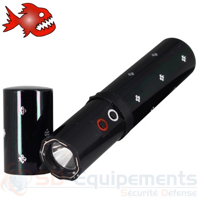 Shocker &eacute;lectrique et lampe &agrave; strass 2 800 000 Volts