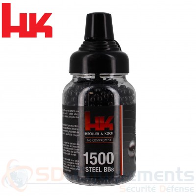 Biberon de 1500 billes acier noir BBs HK - 4.5mm