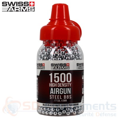 1500 Billes acier Swiss-Arms BBs 4.5mm (0.35 g)
