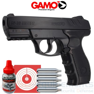 Pack pistolet Gamo CO2 GP-20 Combat 4.5 mm (3.98...
