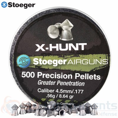 500 Plombs pointus Stoeger X-Hunt 