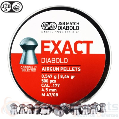 500 plombs JSB Exact 0.54 gramme - 4.5mm