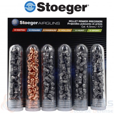 Stoeger assortiment 6 types de diabolo 4.5mm