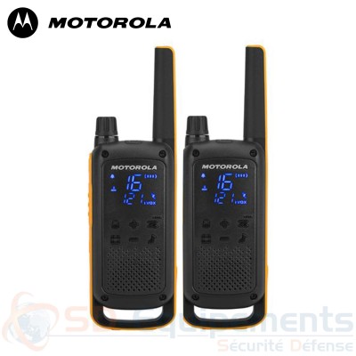 2 Motorola Talkabout T82 Extreme longue port&eacute;e
