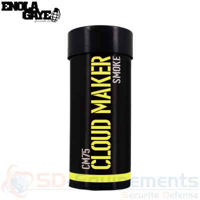Enola Gaye grenade fumig&egrave;ne CM75 Cloud Maker jaune
