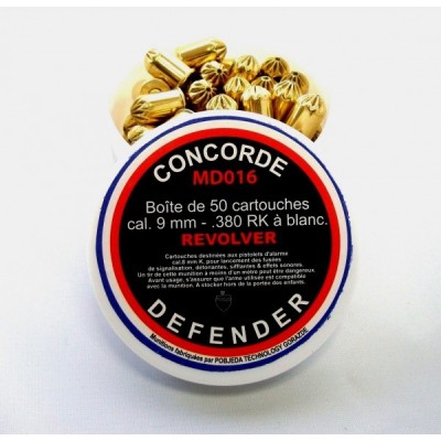 Boite de 50 Cartouches 9mm .380 RK pour R&eacute;volver